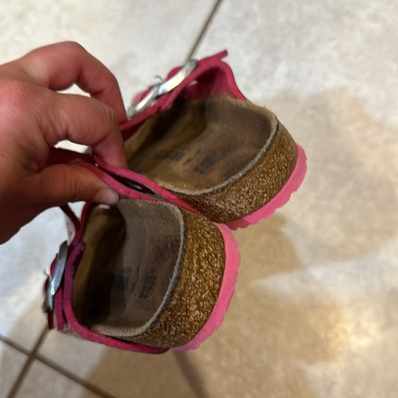 Birkenstock Arizona Pink Glitter Sandals 32 - Picture 6 of 7